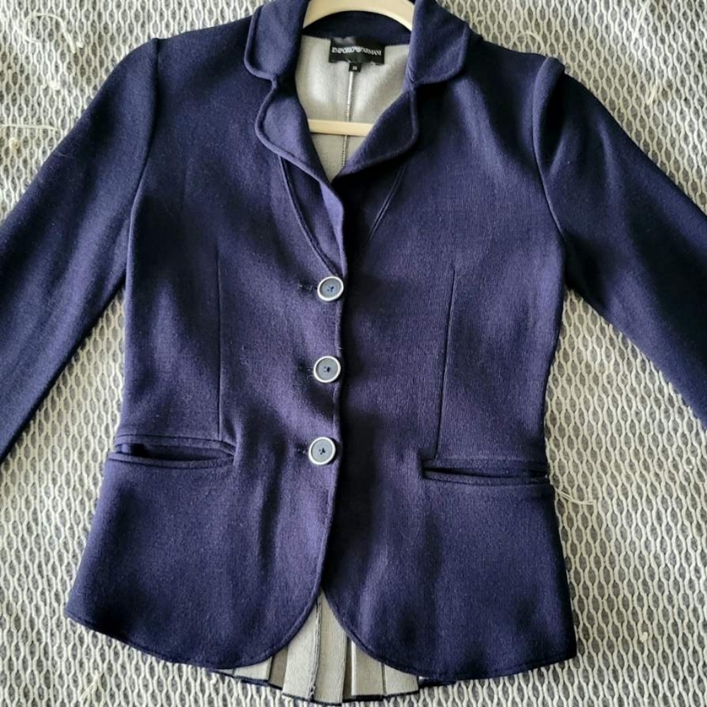 Emporio Armani pleated blazer